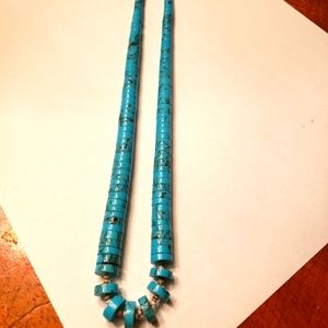 Genuine Sterling Silver Turquoise Necklace